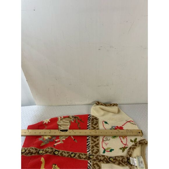 Susan Bristol Pink Animal Print sweater small button Cardigan rn#43189 Hong Kong - Picture 8 of 9